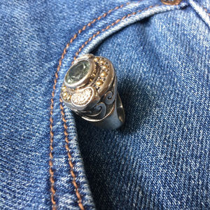 Samuel B. Sterling / 18K / Pave Diamond Ring